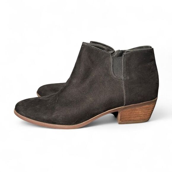 Circus by Sam Edelman Women's Black Suede low heel Ankle Booties Size 8 - Picture 1 of 7